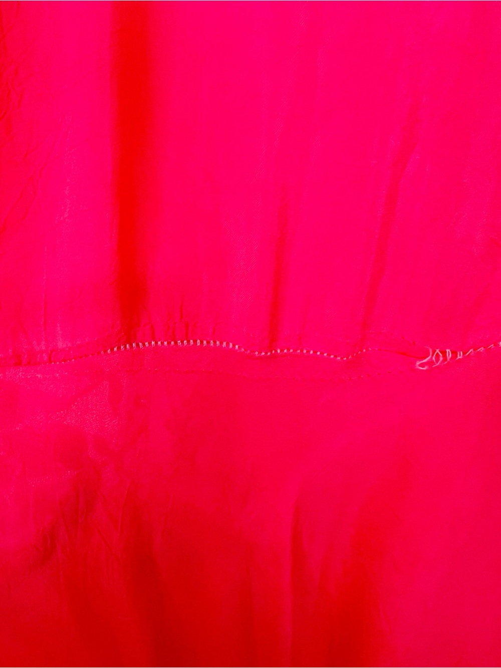 JOHNNY WAS ORANGE PINK EMBROIDERED SLEEVELESS V-NECK SILK BLEND DRESS LARGE - Picture 4 of 8